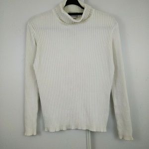 Basic Editions Knit Ribbed Turtleneck